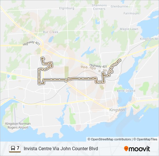 7 bus Line Map