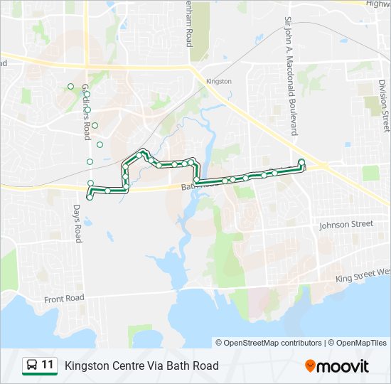 11 bus Line Map