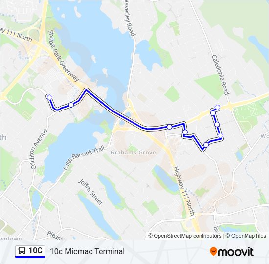 10C Bus Line Map