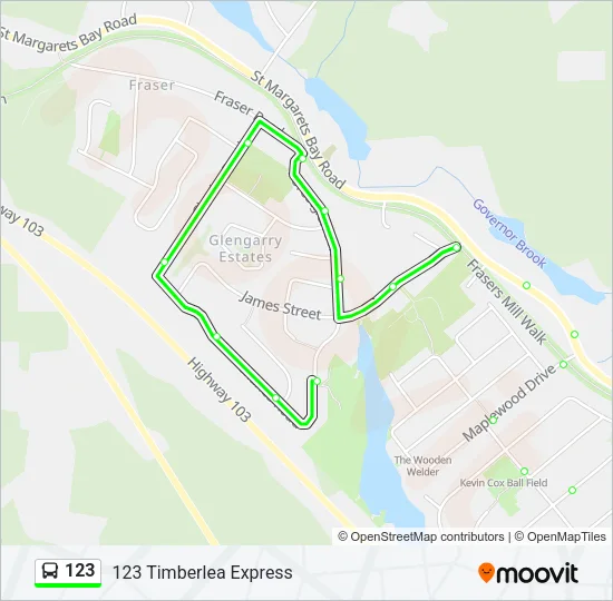123 Bus Line Map