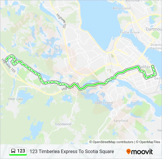 123 Bus Line Map