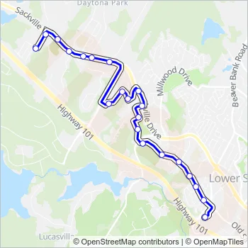 83 Bus Line Map