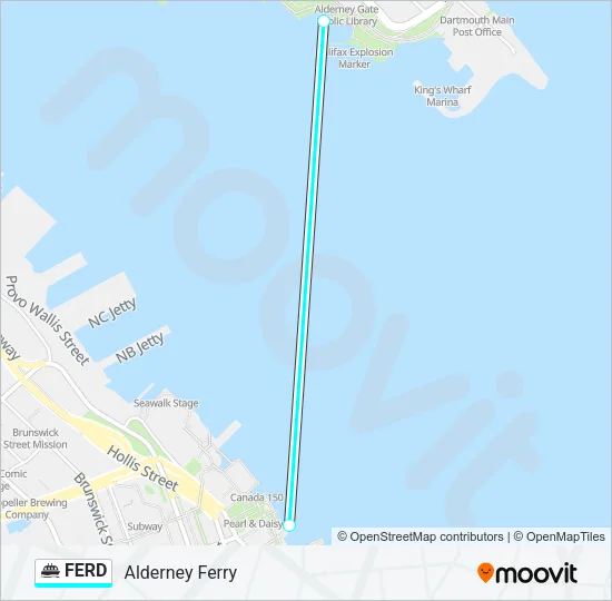 FERD Ferry Line Map