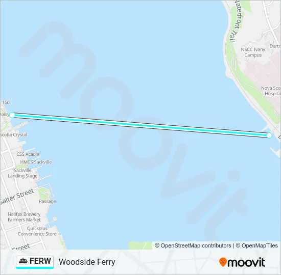 FERW Ferry Line Map
