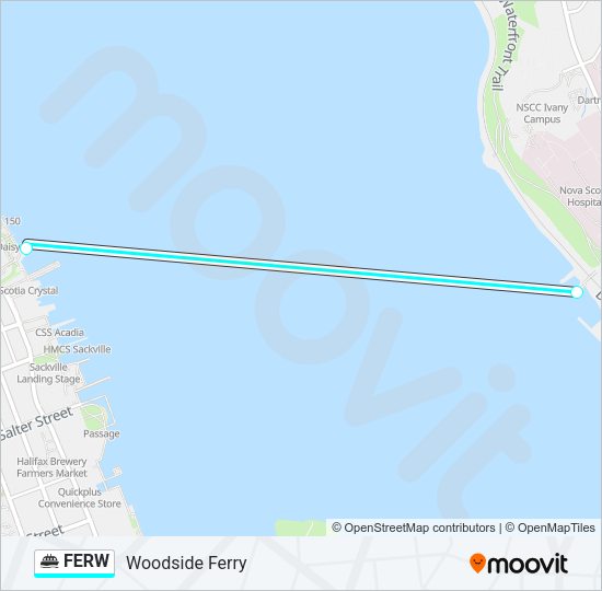 FERW Ferry Line Map