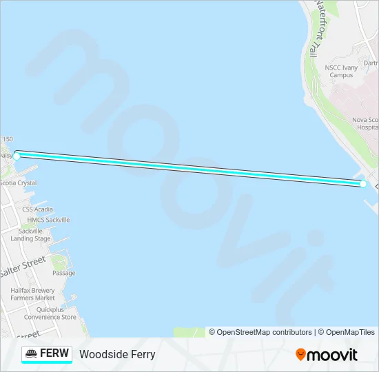 FERW Ferry Line Map