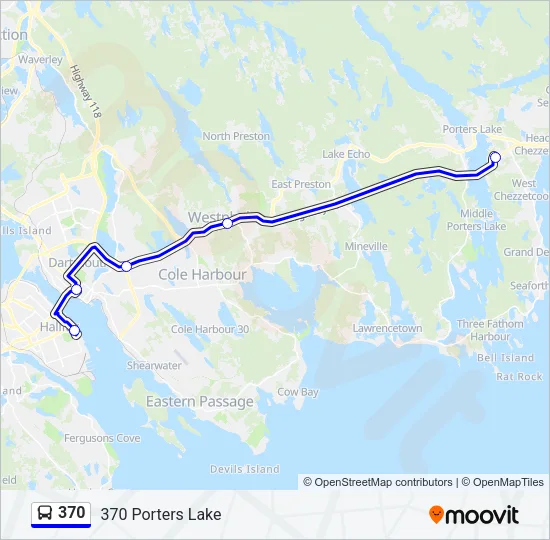 370 Bus Line Map