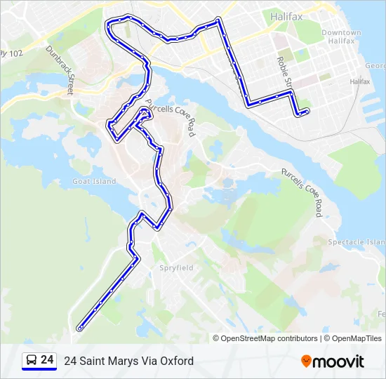 24 Bus Line Map