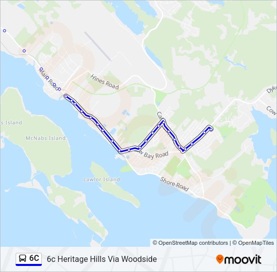 6C Bus Line Map