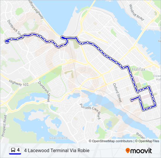 4 Bus Line Map