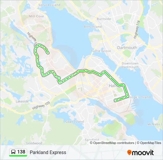 138 Bus Line Map