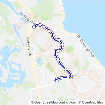 30A Bus Line Map