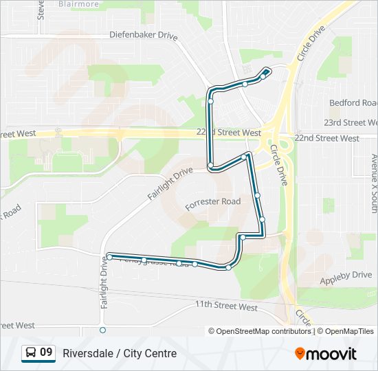 09 bus Line Map