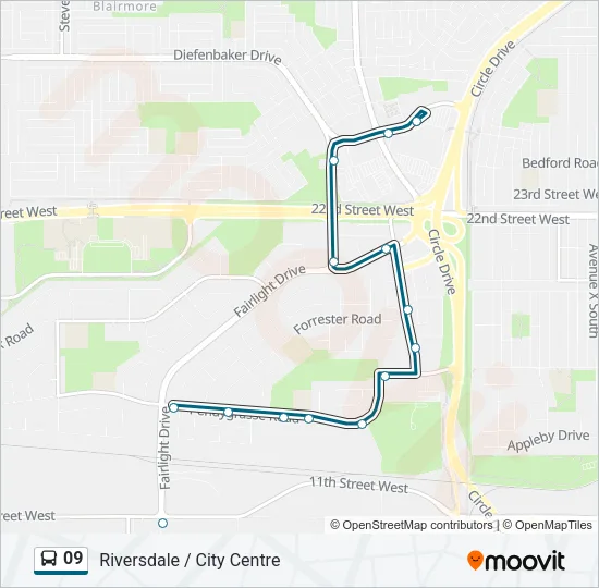 09 Bus Line Map