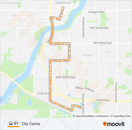 01 bus Line Map