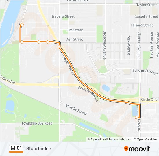 01 bus Line Map