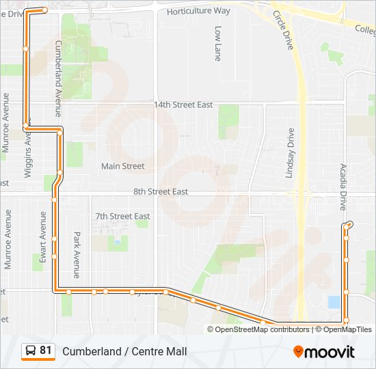 81 Bus Line Map