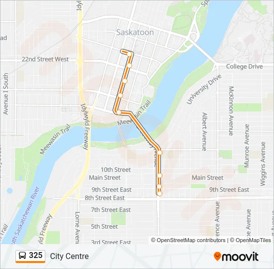 325 Bus Line Map