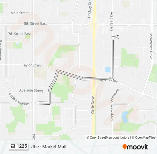 1225 Bus Line Map