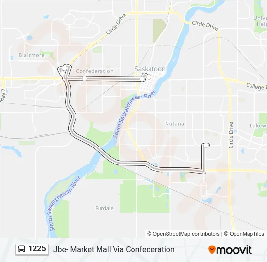 1225 Bus Line Map