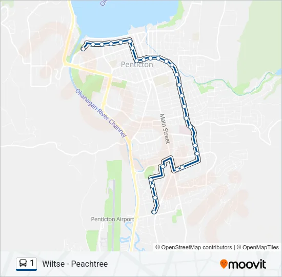 1 Bus Line Map