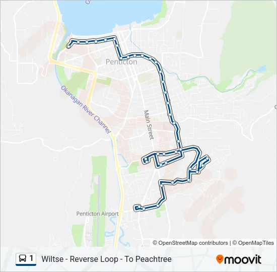 1 Bus Line Map