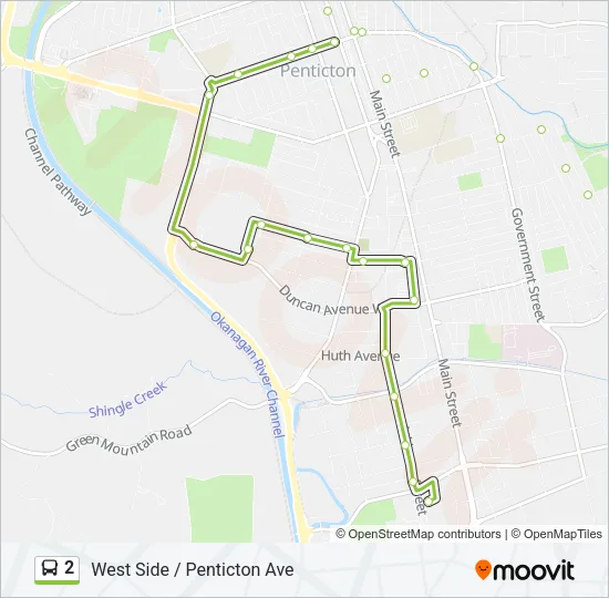 2 Bus Line Map