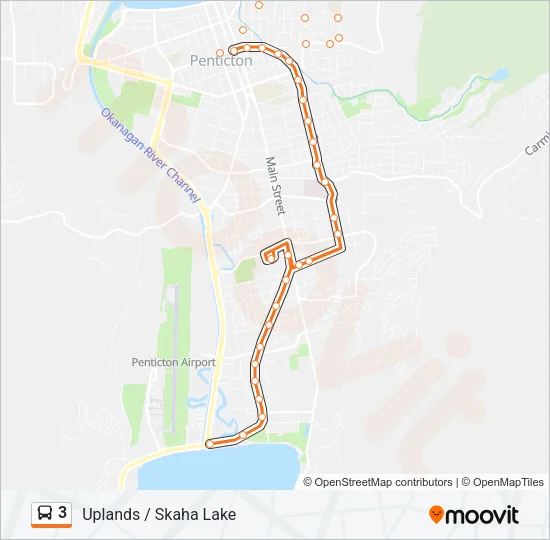3 Bus Line Map