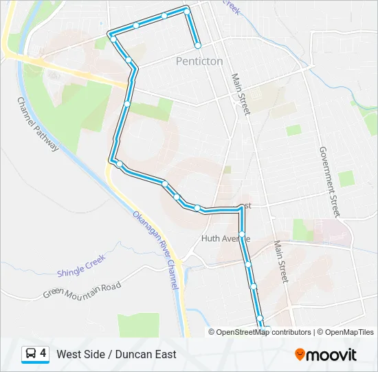 4 Bus Line Map