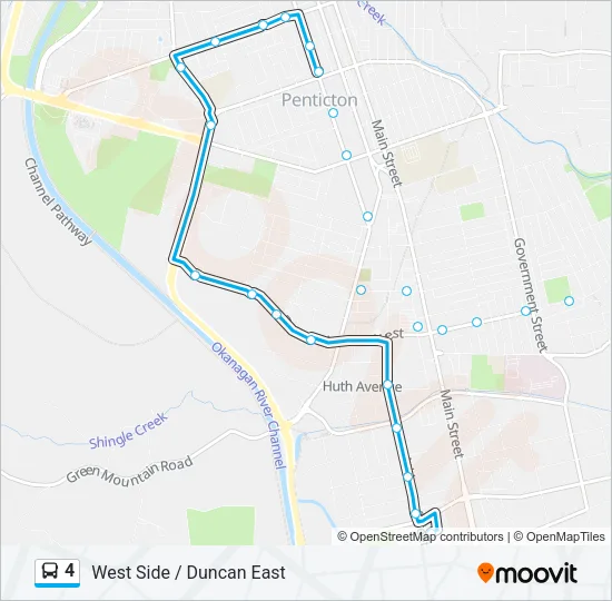 4 Bus Line Map