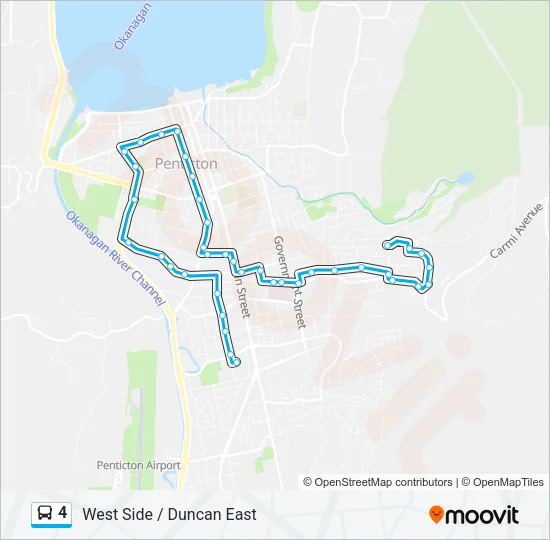 4 Bus Line Map
