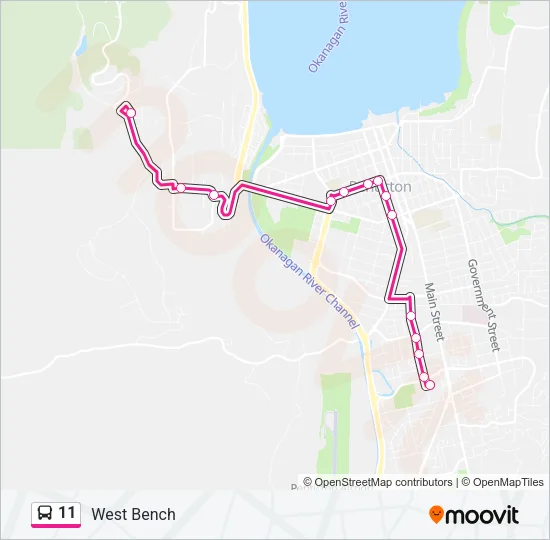 11 Bus Line Map