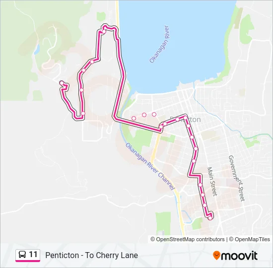11 Bus Line Map