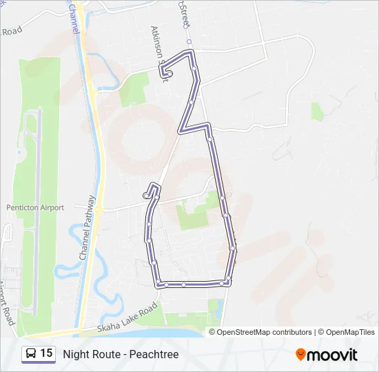 15 Bus Line Map