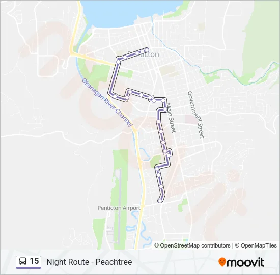 15 Bus Line Map