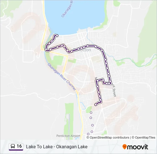 16 Bus Line Map