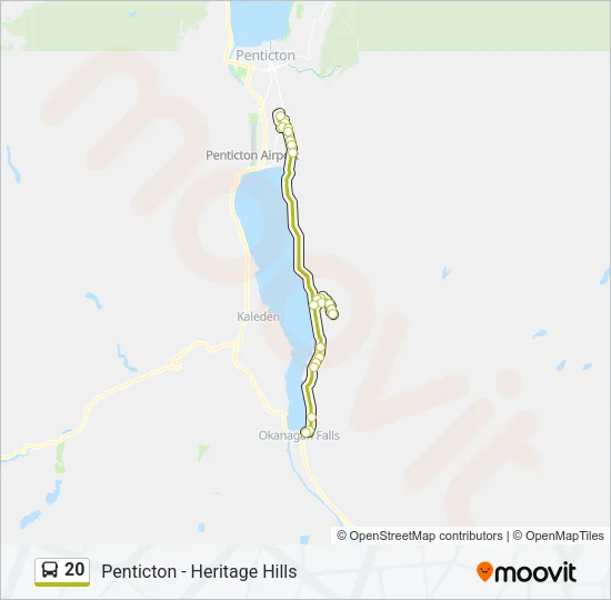 20 Bus Line Map
