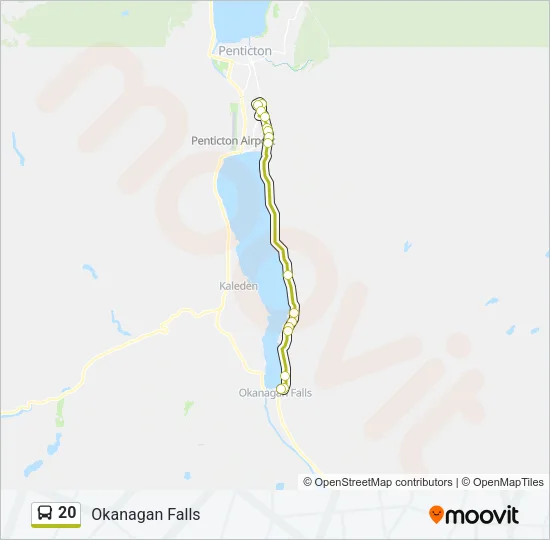 20 Bus Line Map