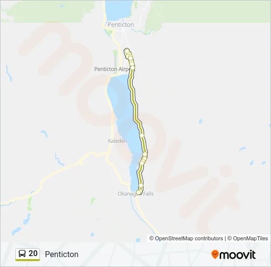 20 Bus Line Map