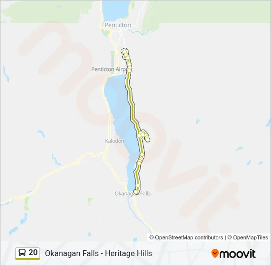 20 Bus Line Map