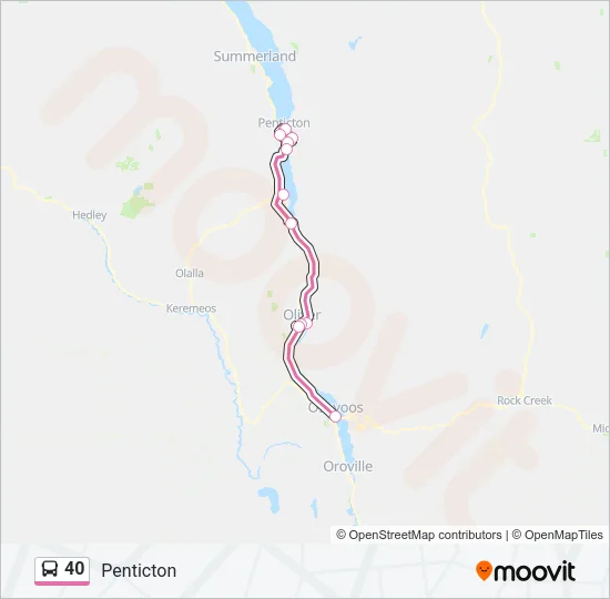 40 Bus Line Map