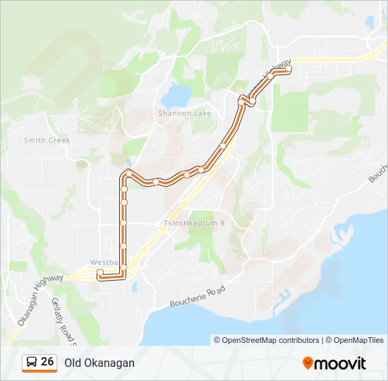 26 Bus Line Map