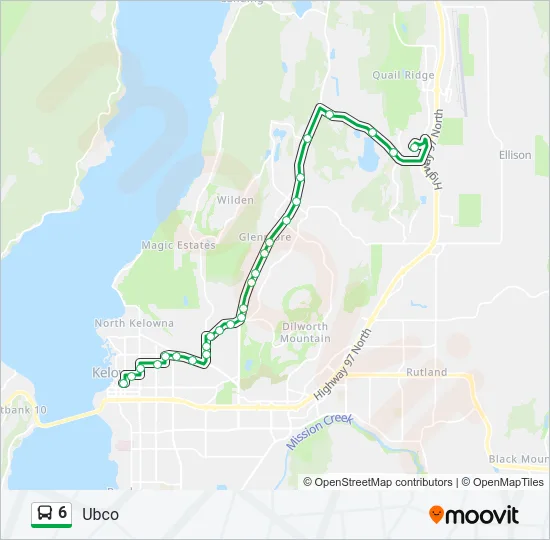 6 Bus Line Map