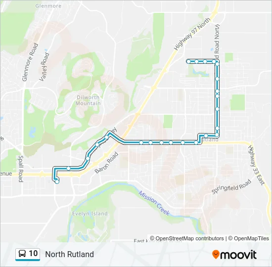 10 Bus Line Map