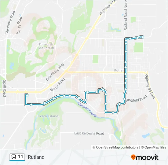 11 Bus Line Map