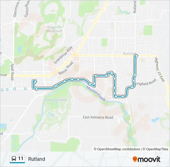 11 Bus Line Map