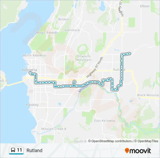 11 Bus Line Map