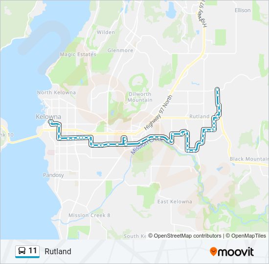 11 bus Line Map