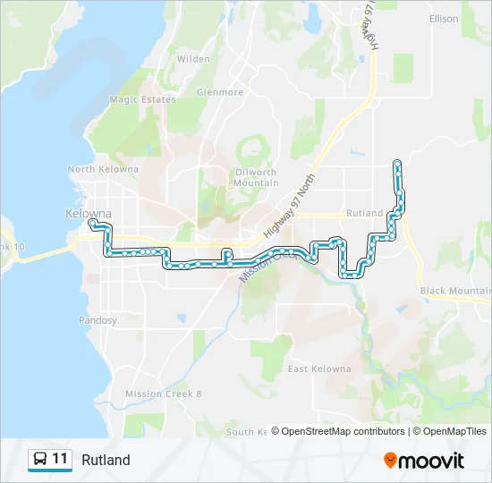 11 Bus Line Map