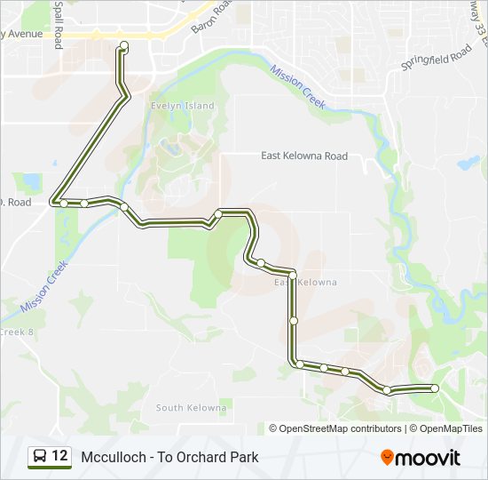 12 bus Line Map